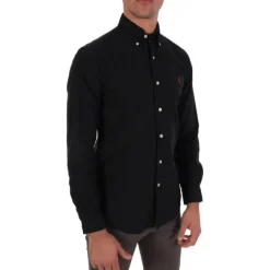 Koszula z Kołnierzykiem Zapinana na Guziki o Kroju Custom Fit