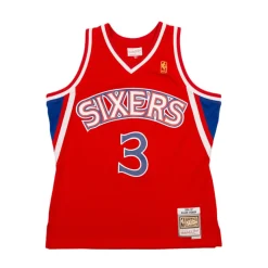 KOSZULKA MITCHELLNESS NBA SWINGMAN ROAD JERSEY 76ERS 96 ALLEN IVERSON SCARLET