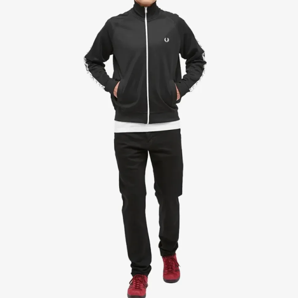 Kurtka sportowa w stylu retro z taśmą