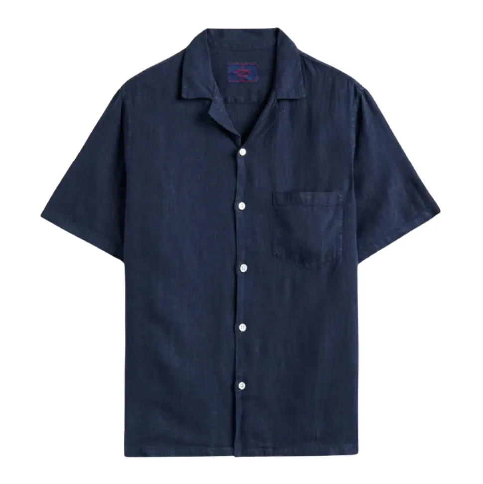 Linen Camp Collar Shirt