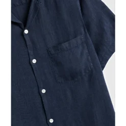 Linen Camp Collar Shirt
