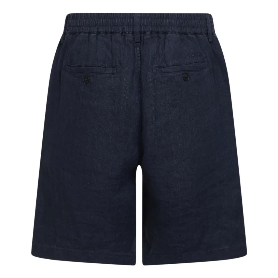 Linen Herringbone Shorts