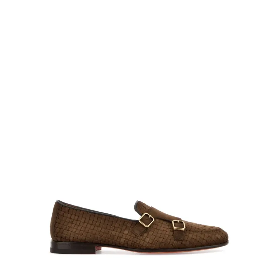 Loafersy z podwójną klamrą