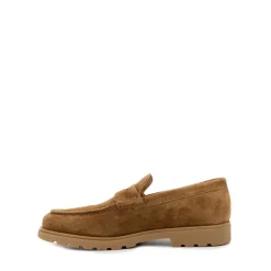 Loafers z zamszowej skóry cielęcej