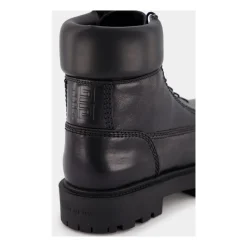 Logo-Debossed Skórzane Buty