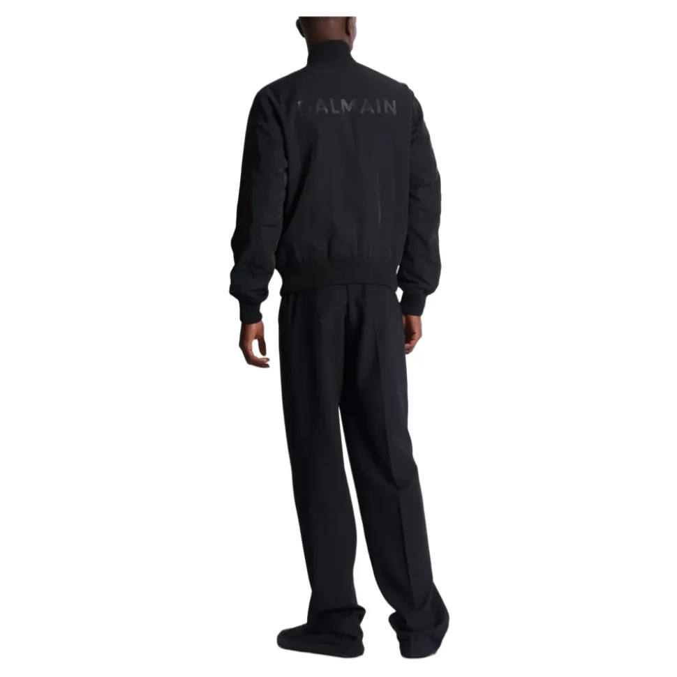 Logo Nylon Bomber Jacket