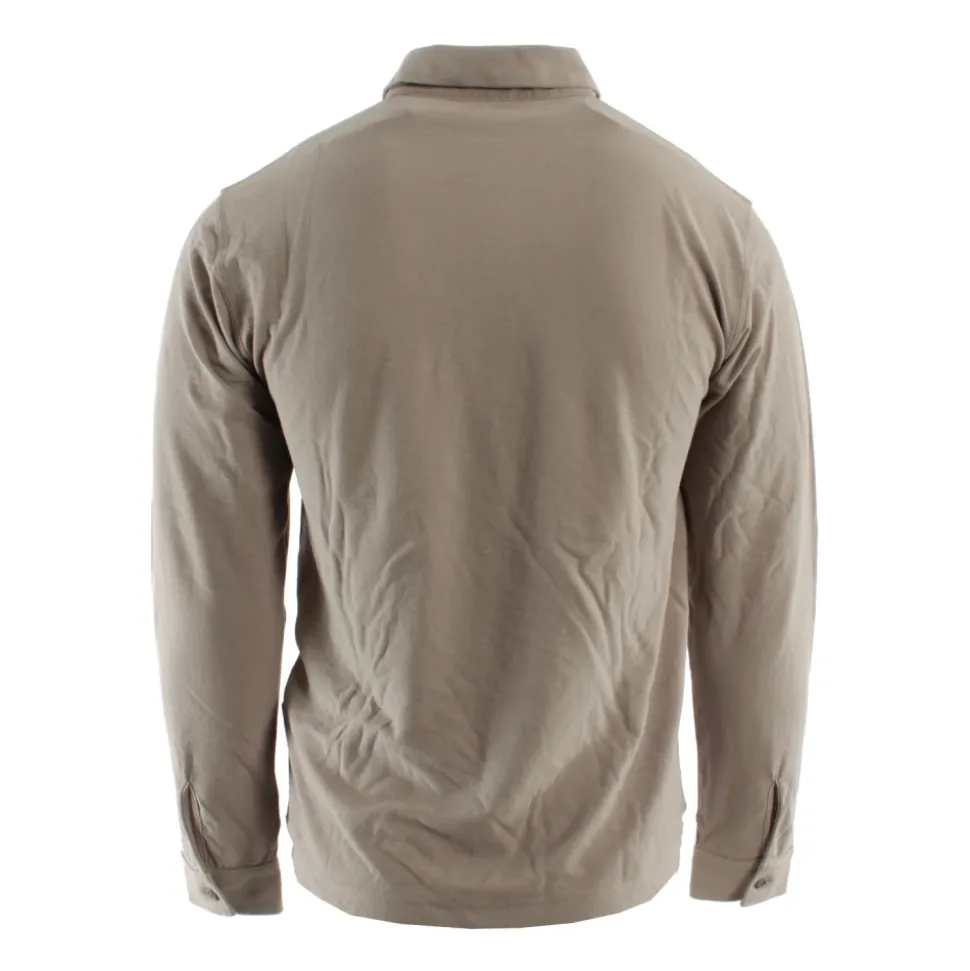 Long Sleeve Cotton Jersey Polo