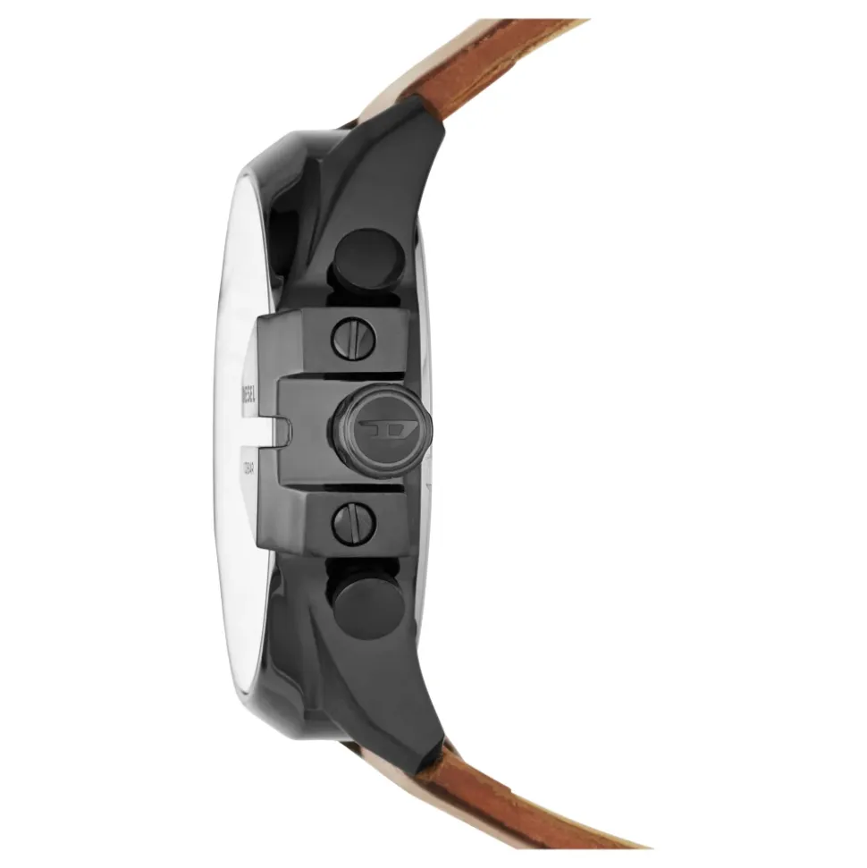Mega Chief Leather Strap Watch