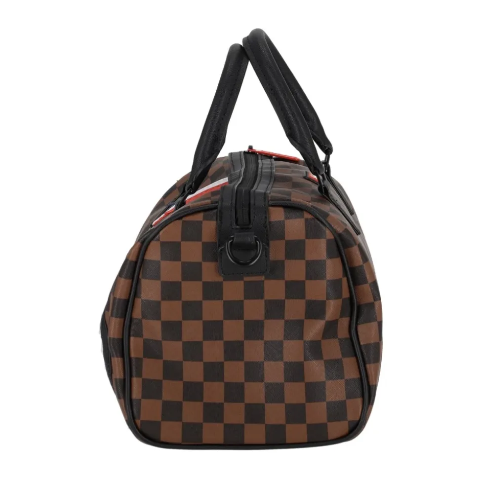 Mini Francuska Maszyna Torba Duffle Brązowa/Czarna
