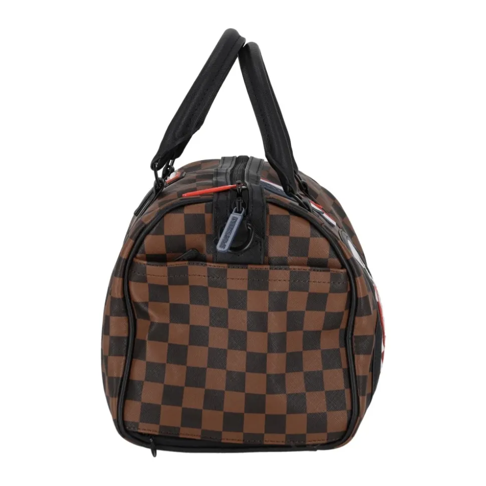 Mini Francuska Maszyna Torba Duffle Brązowa/Czarna