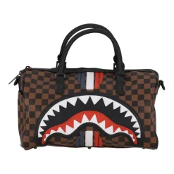 Mini Francuska Maszyna Torba Duffle Brązowa/Czarna