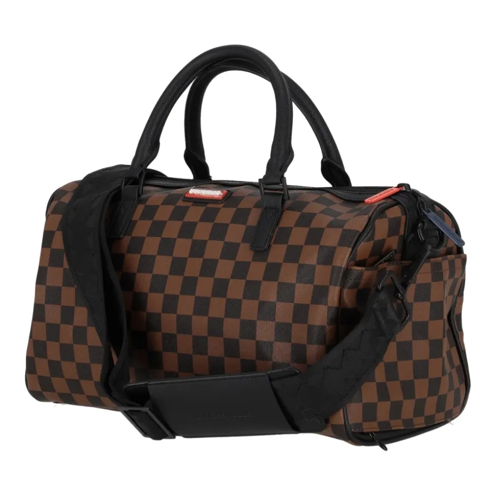 Mini Francuska Maszyna Torba Duffle Brązowa/Czarna