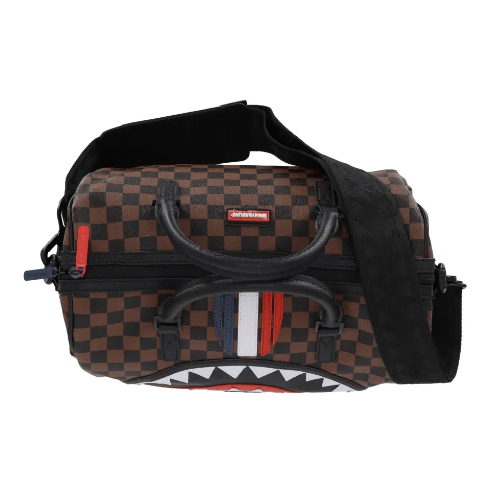 Mini Francuska Maszyna Torba Duffle Brązowa/Czarna