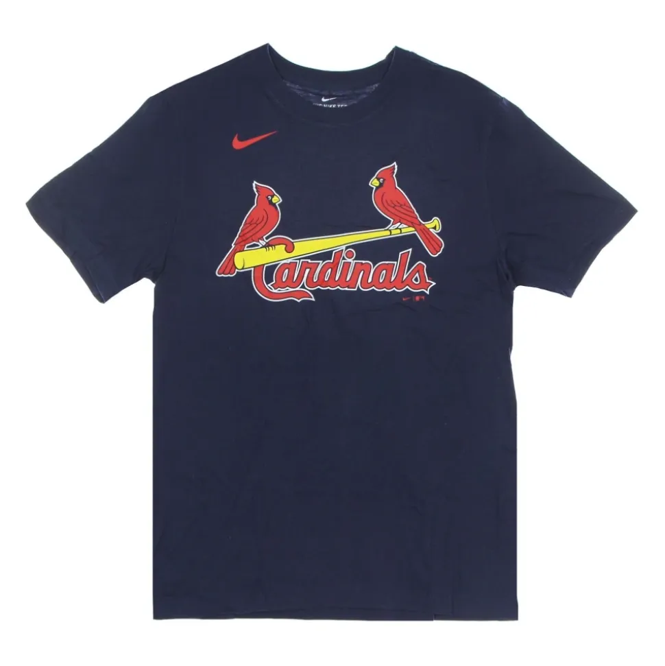 MLB Wordmark Tee Cardinals Logo Navy