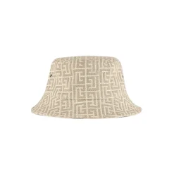 Monogram Jacquard Ivory and White Bucket Hat