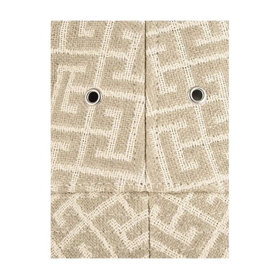 Monogram Jacquard Ivory and White Bucket Hat