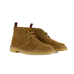 Monogramowe Zamszowe Buty na Sznurowadła