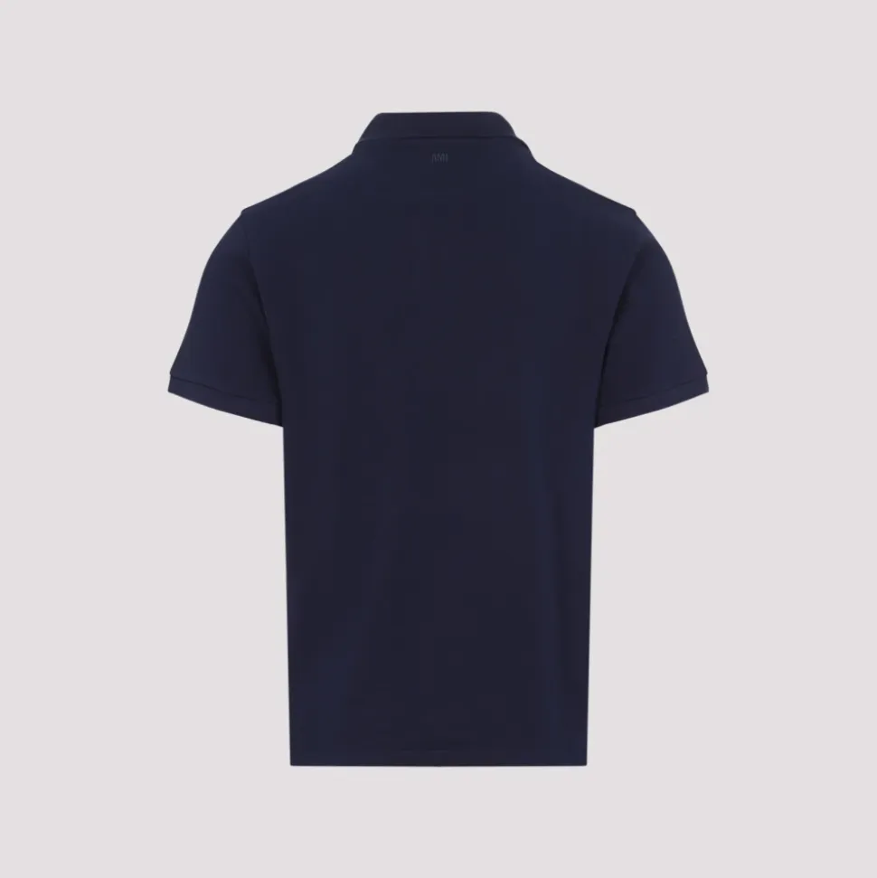 Niebieska Koszulka Polo Stylowy Strój Casual