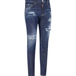 Niebieskie Bawełniane Cool Guy Jeans