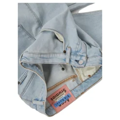 Niebieskie Jeansy z Logo