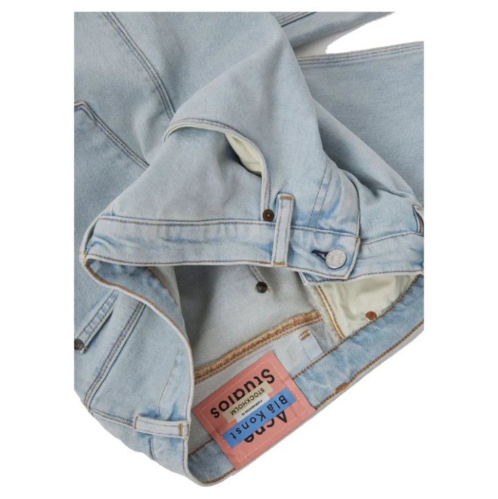 Niebieskie Jeansy z Logo