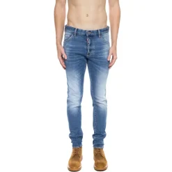 Niebieskie zniszczone Cool Guy Jeans