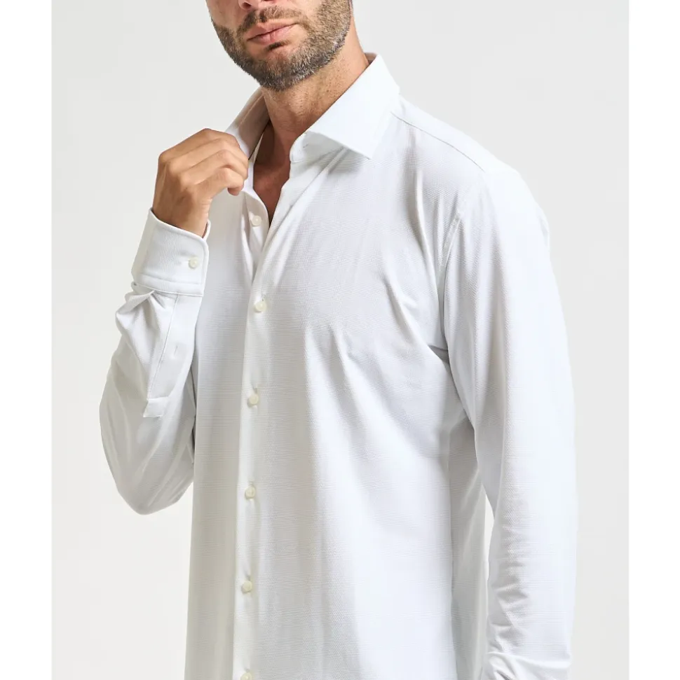 Nowoczesna Biała Koszula Slim Fit