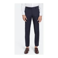 Nowoczesne spodnie wełniane nocne niebo