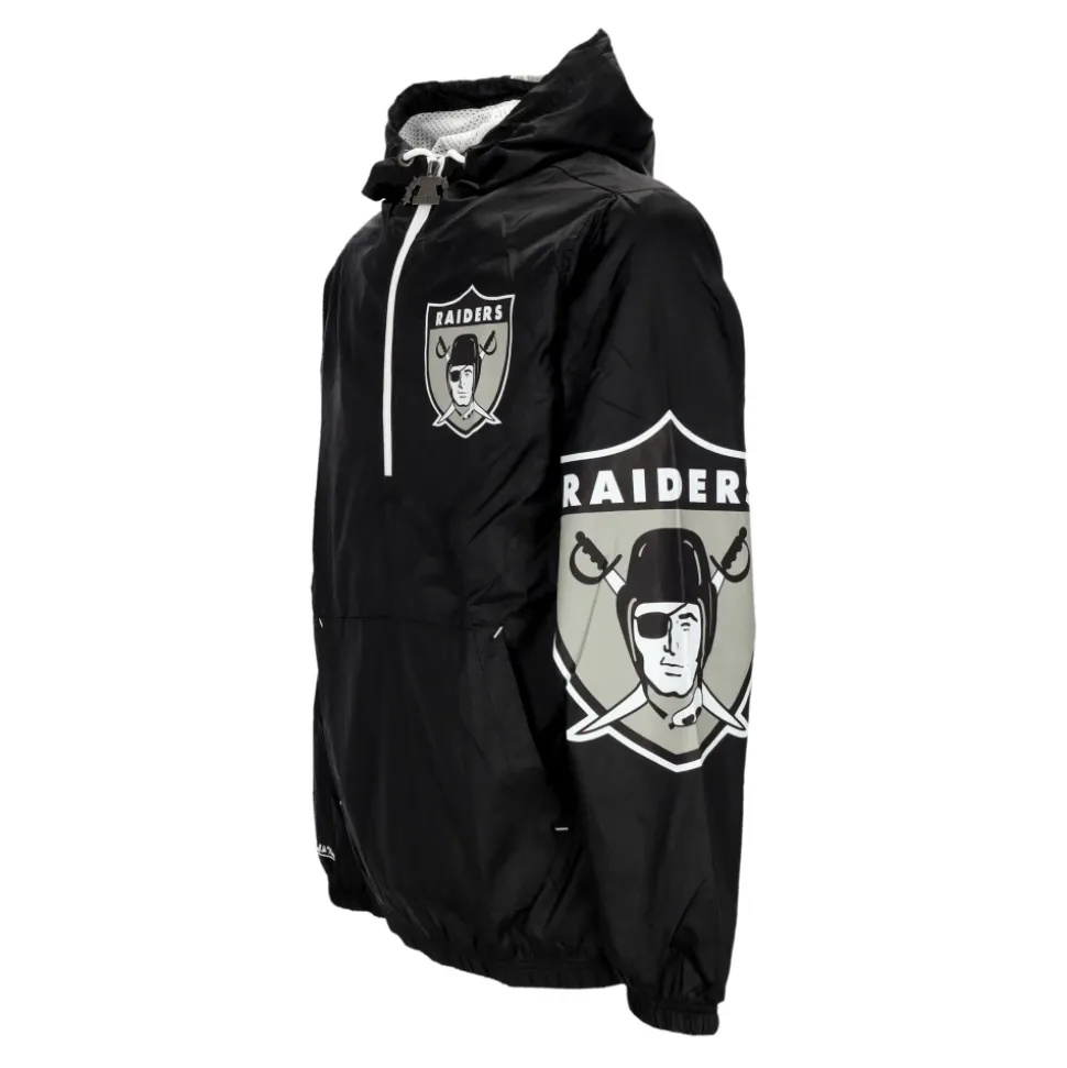 Oakland Raiders Windbreaker Anorak Oryginalne Kolory Drużyny