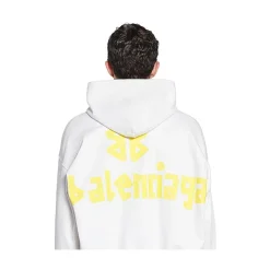 Oversized Unisex Hoodie z zniszczonym logo