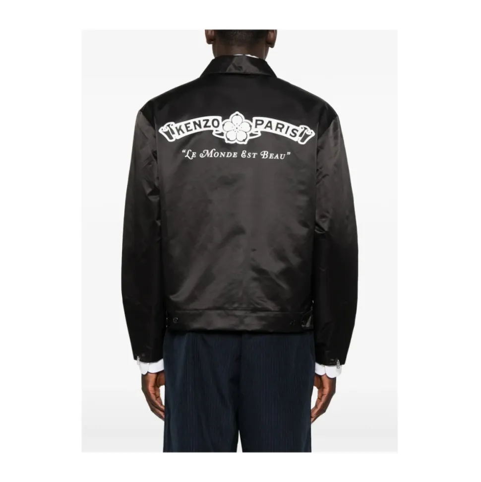 Paris Emblem Zipped Coach Jacket