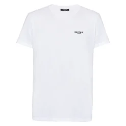 Paris flocked T-shirt z krótkim rękawem