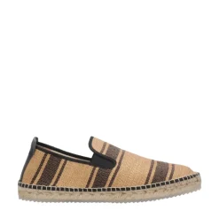 Płaskie buty w czarnym i brązowym