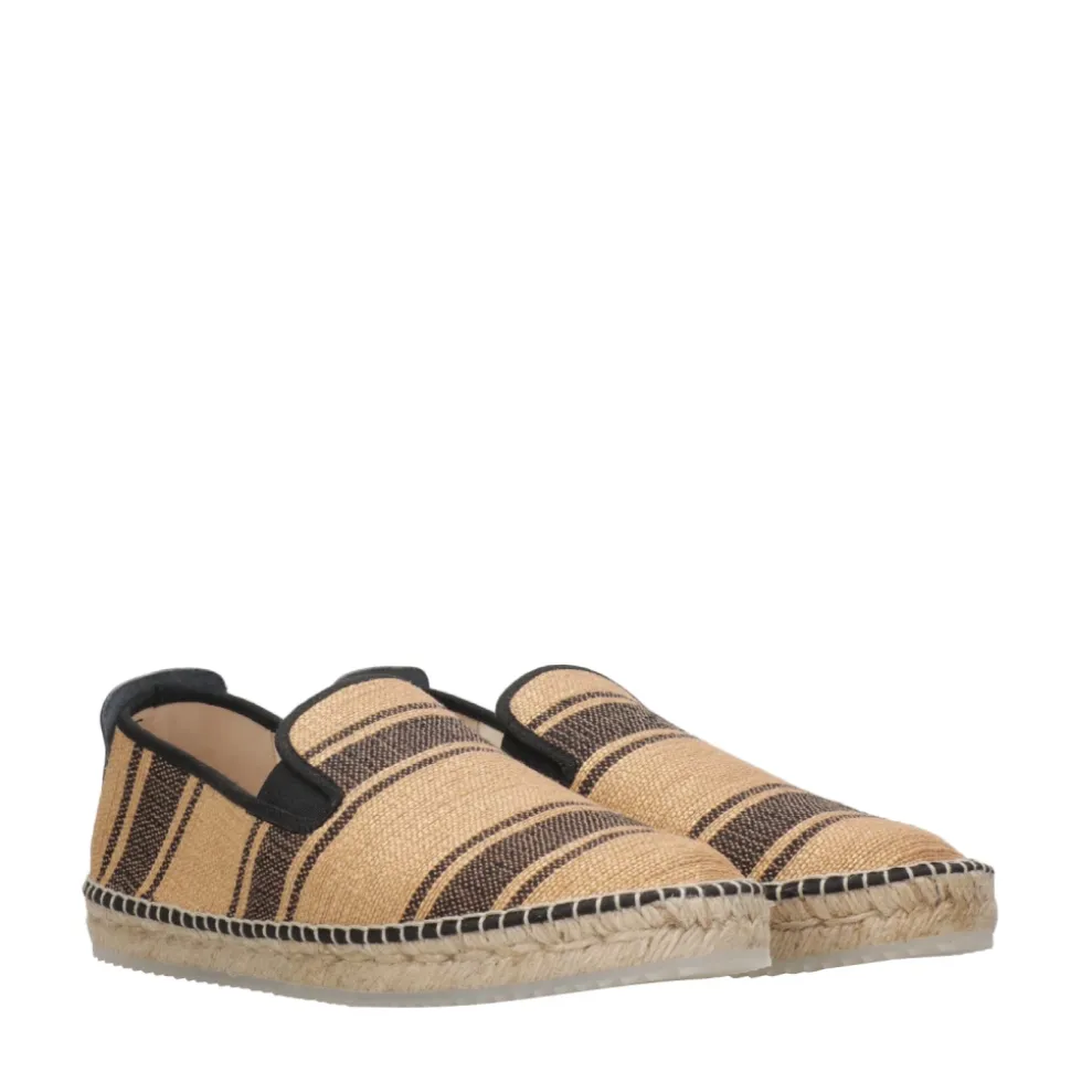 Płaskie buty w czarnym i brązowym