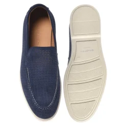 Perforated Suede Loafer