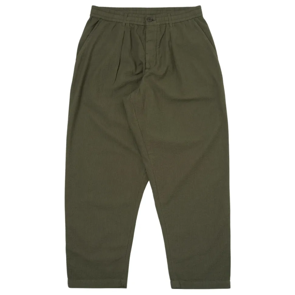 Pleated Track Pant Merida Seersucker