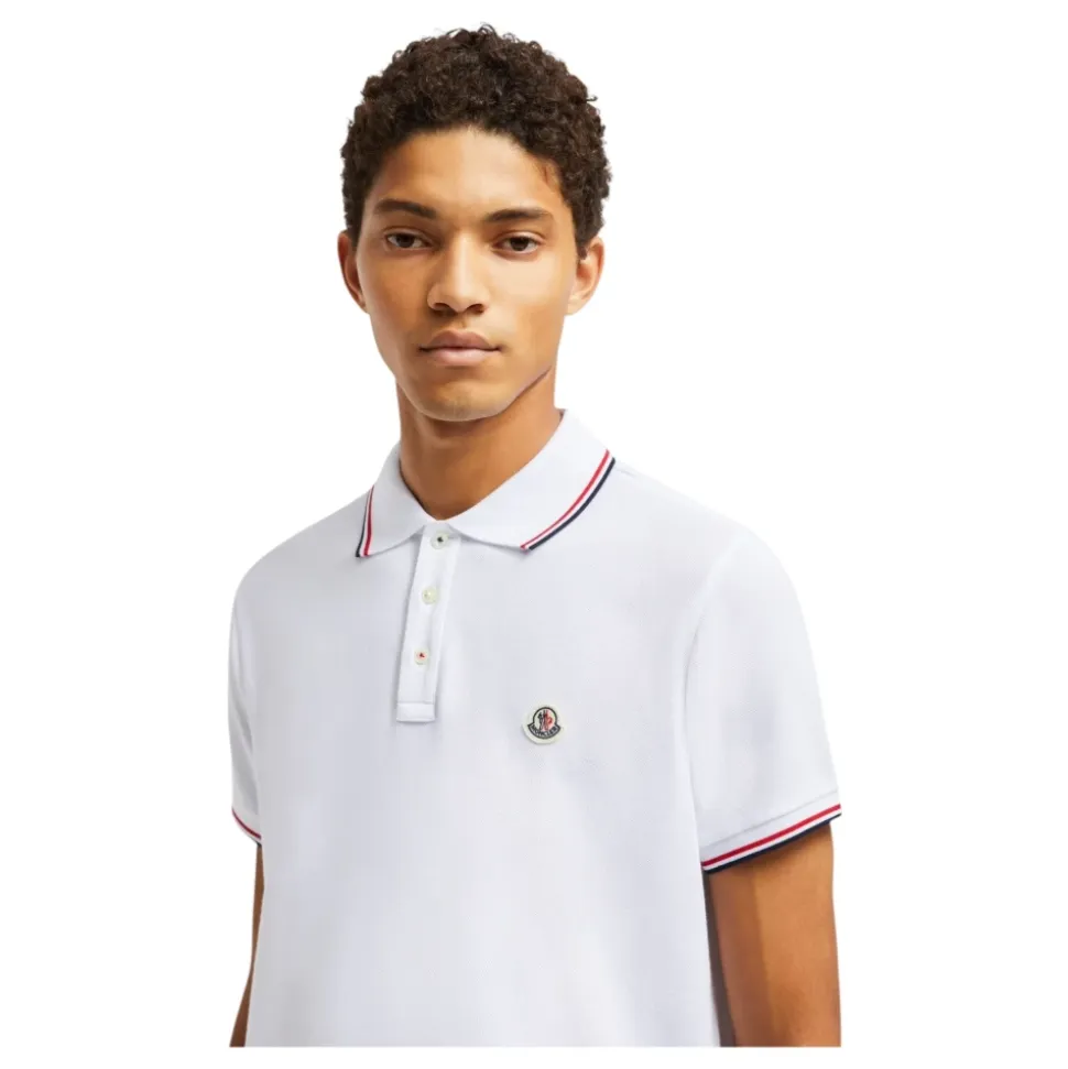 Polo Shirt z Trójkolorowym Wykończeniem