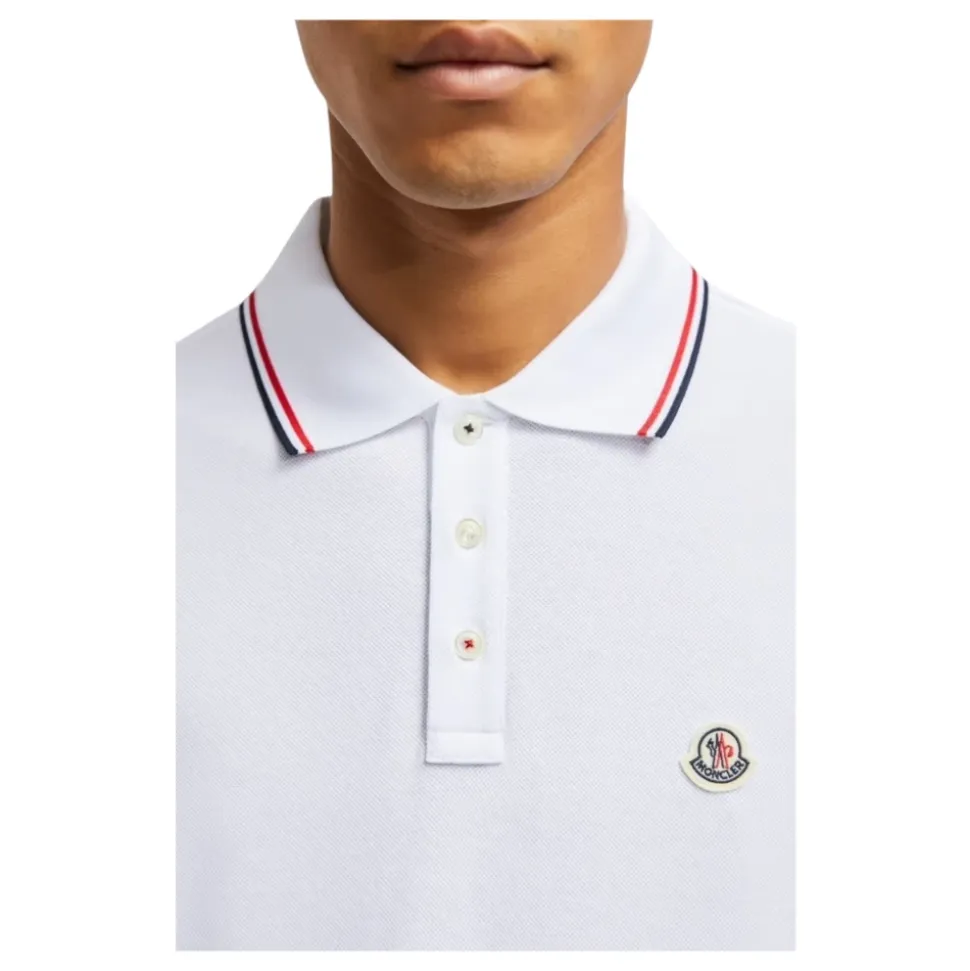 Polo Shirt z Trójkolorowym Wykończeniem