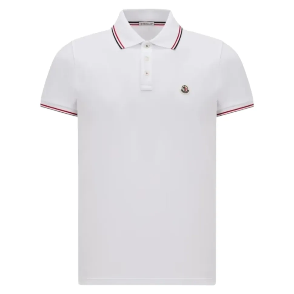 Polo Shirt z Trójkolorowym Wykończeniem