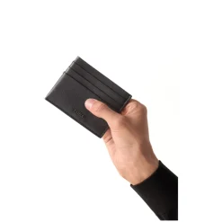 Portacarte a sei scomparti in pelle second skin