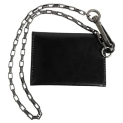 Portfel Bifold na Karty z Łańcuchem