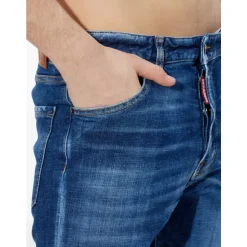 Premium Navy Blue Slim Fit Cotton Jeans