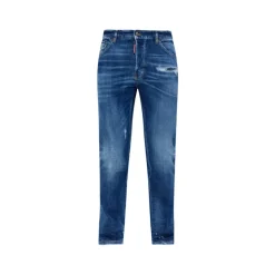 Premium Navy Blue Slim Fit Cotton Jeans