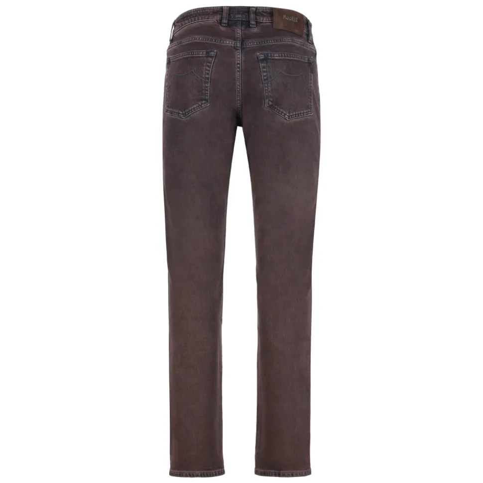 Regular Fit Jeans z logo ze skóry