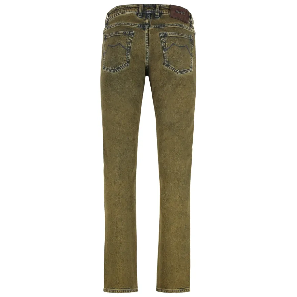 Regular Fit Jeans z Logo ze Skóry