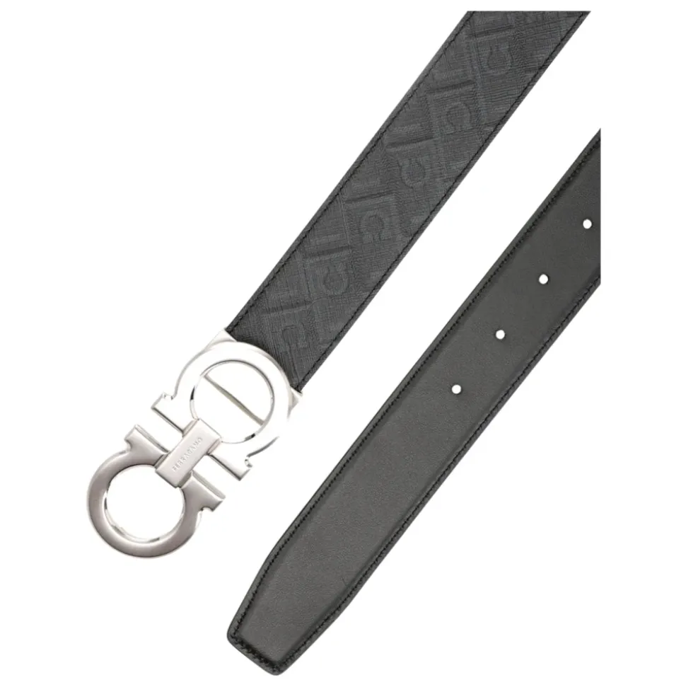 Reversible And Adjustable Gancini Belt