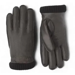 Rękawiczki Deerskin Primaloft Rib, Ciemnobrązowe