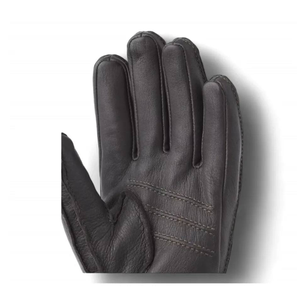 Rękawiczki Deerskin Primaloft Rib, Ciemnobrązowe