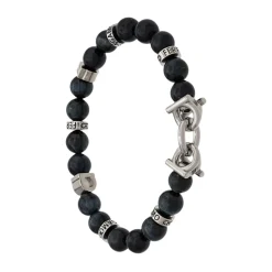 Round Bead Gancini Bracelet