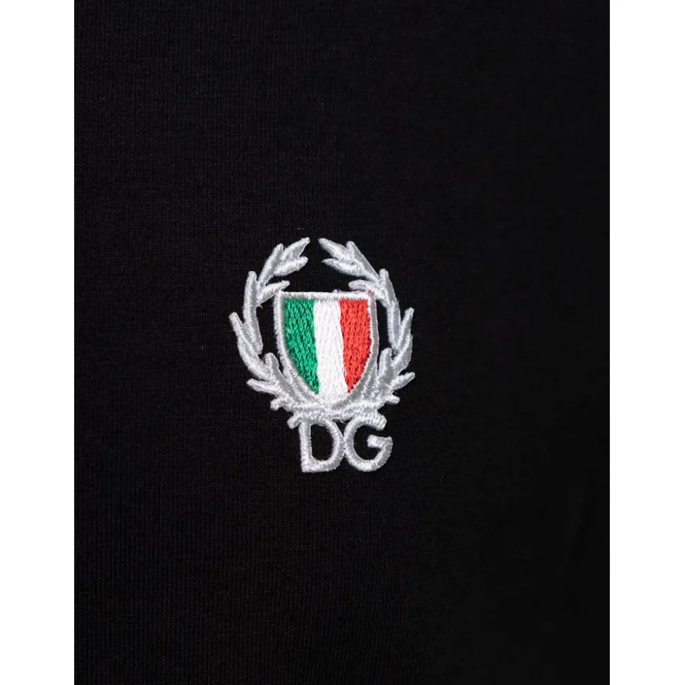 SCUDETTO GIROCOLLO T-Shirt - Czarny
